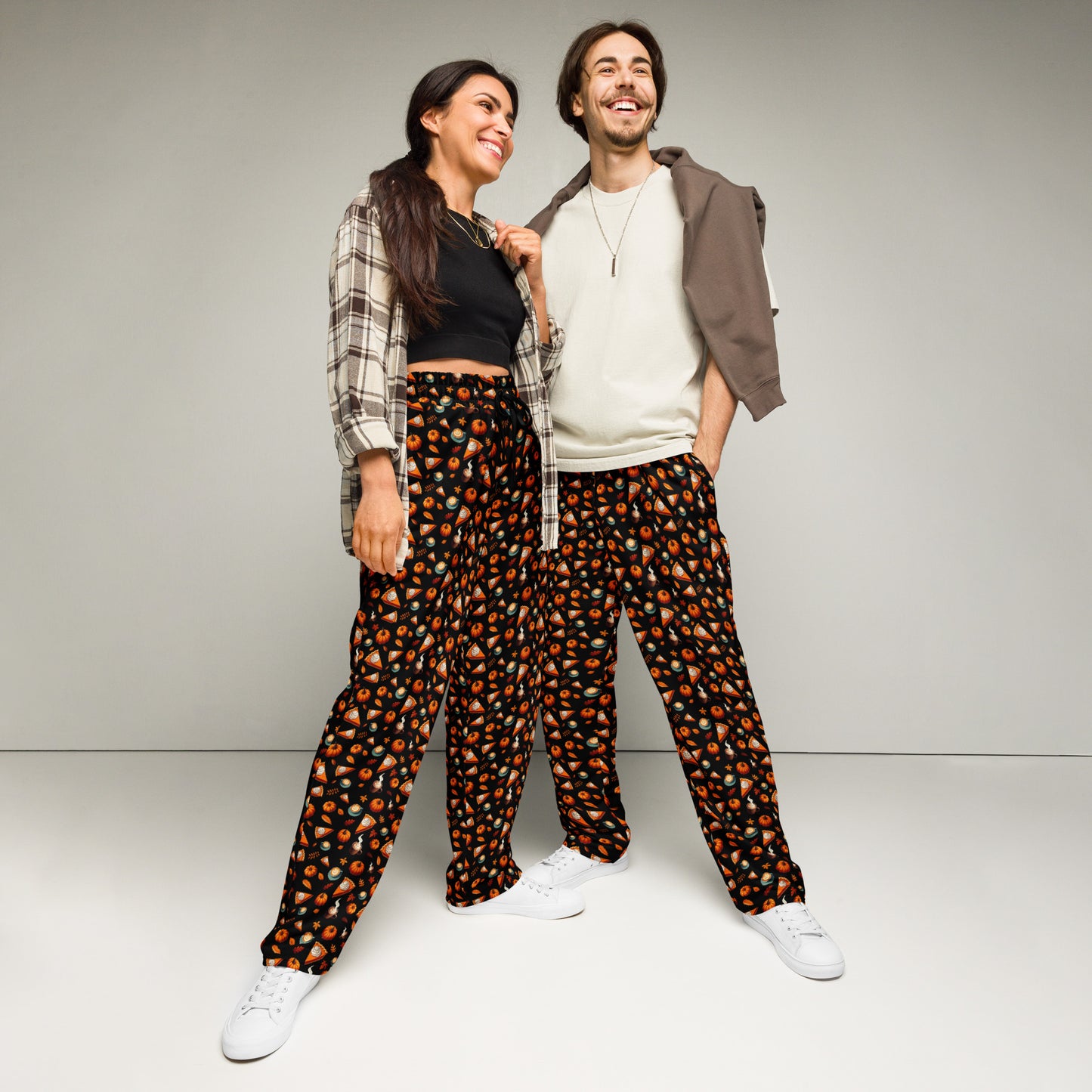 Fall Pattern Wide-leg joggers