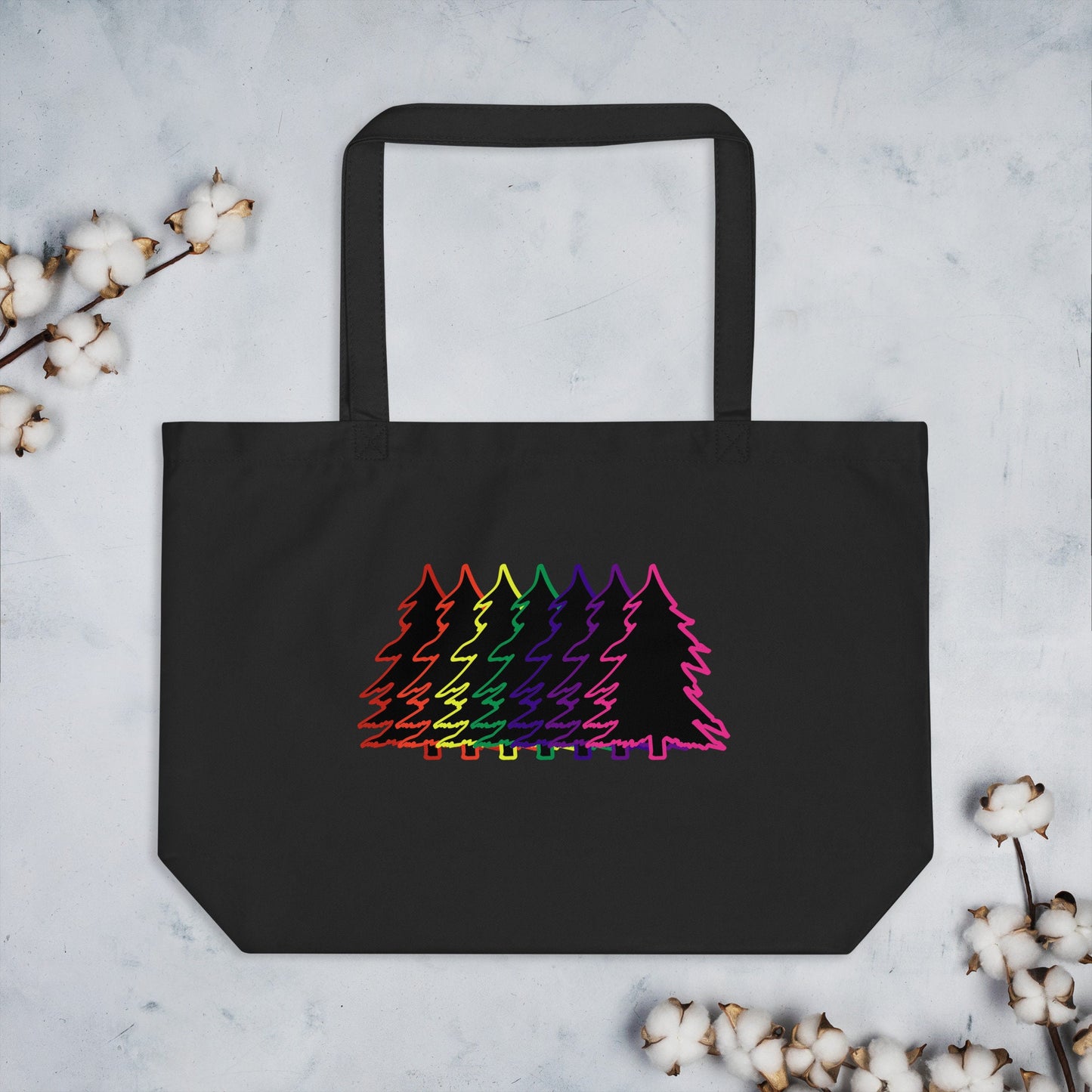 Rainbow Trees Tote Bag