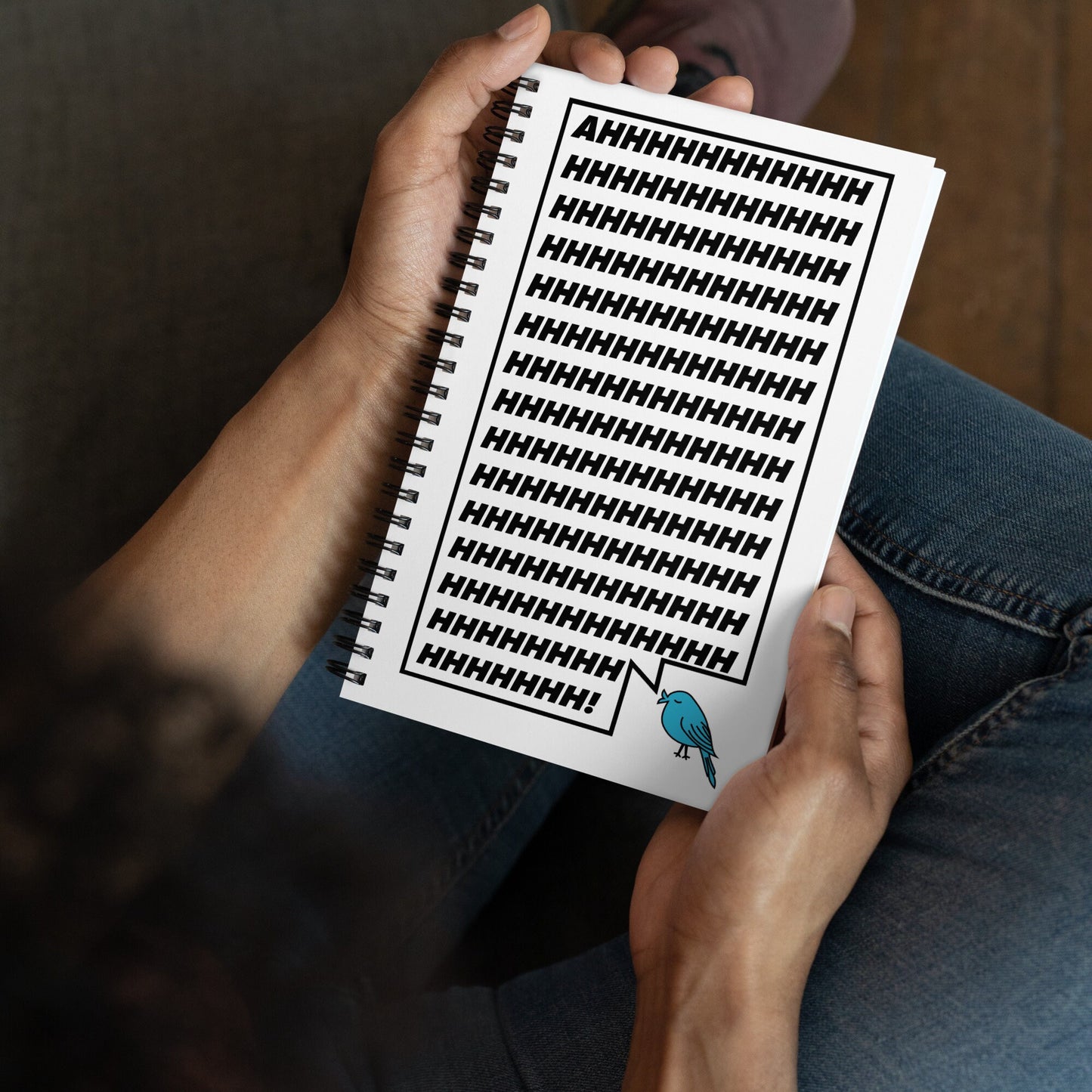 Yelling Bird Spiral Notebook