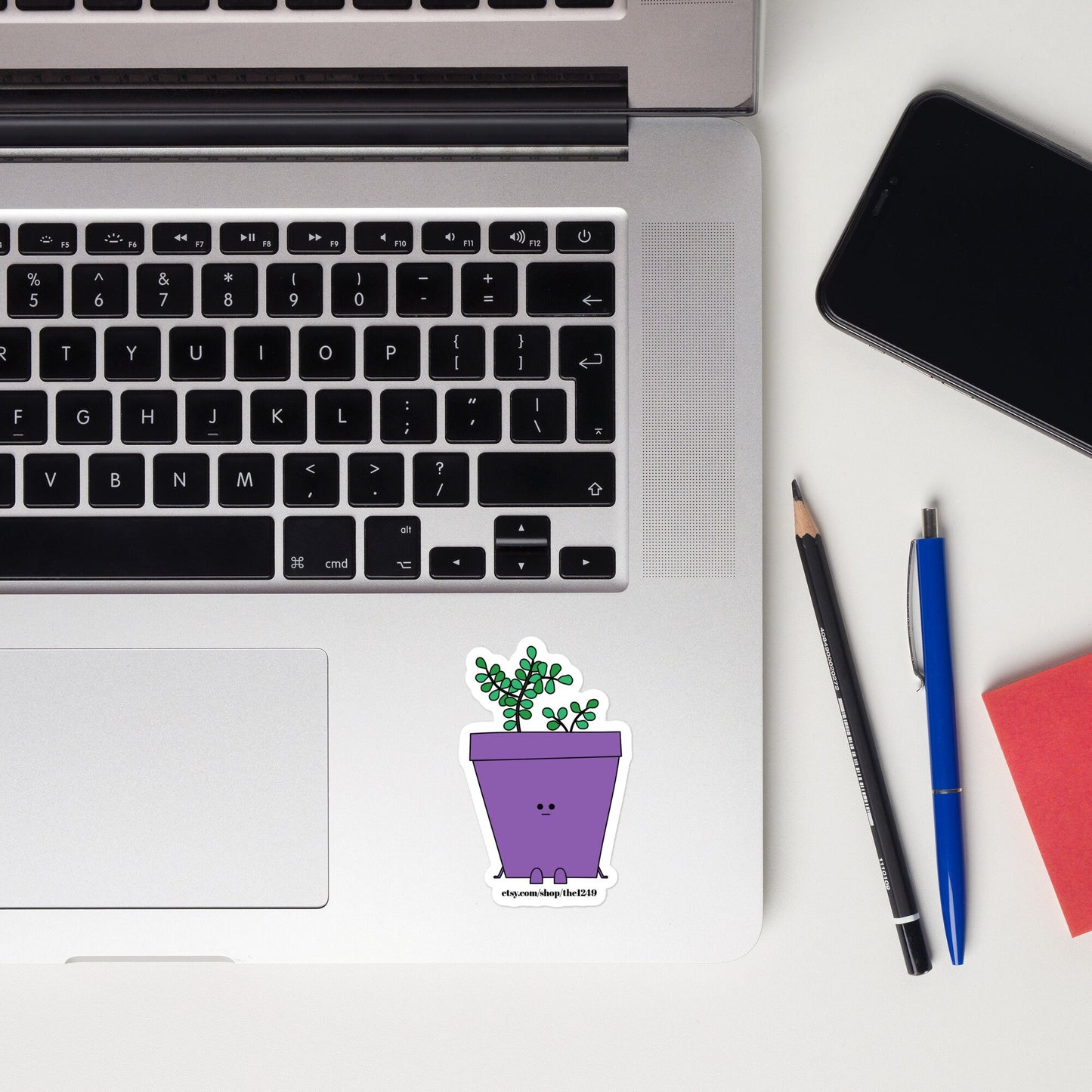 Purple Succulent Bubble-free sticker