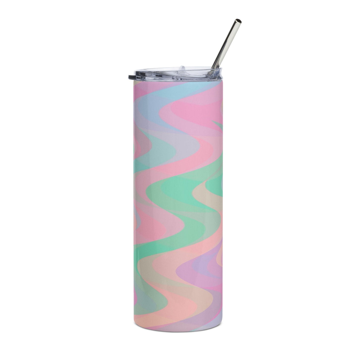 Pastel Tissue Paper Waves Stainless steel tumbler