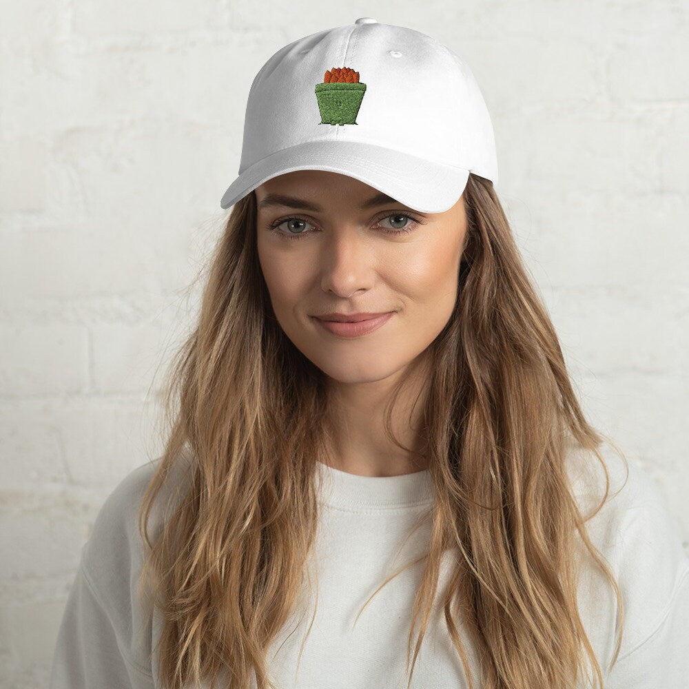 Happy Green Succulent Dad hat