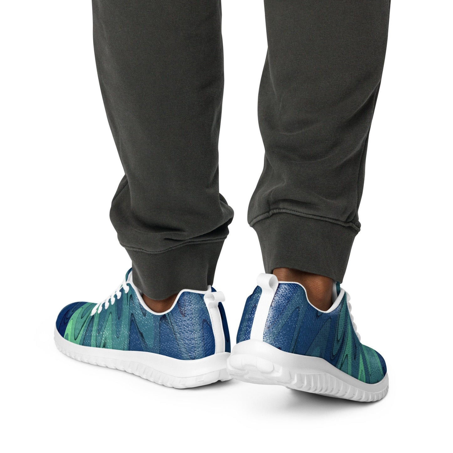 Layered Smoke Waves Men’s athletic shoes