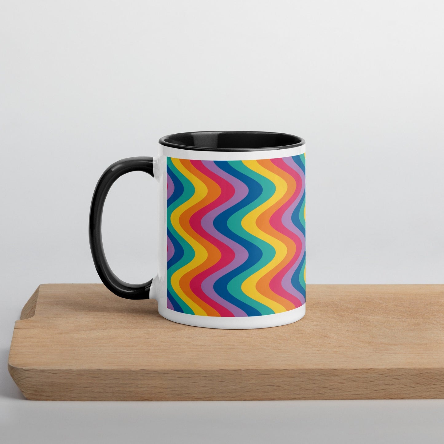 Reverse Rainbow Mug with color inside