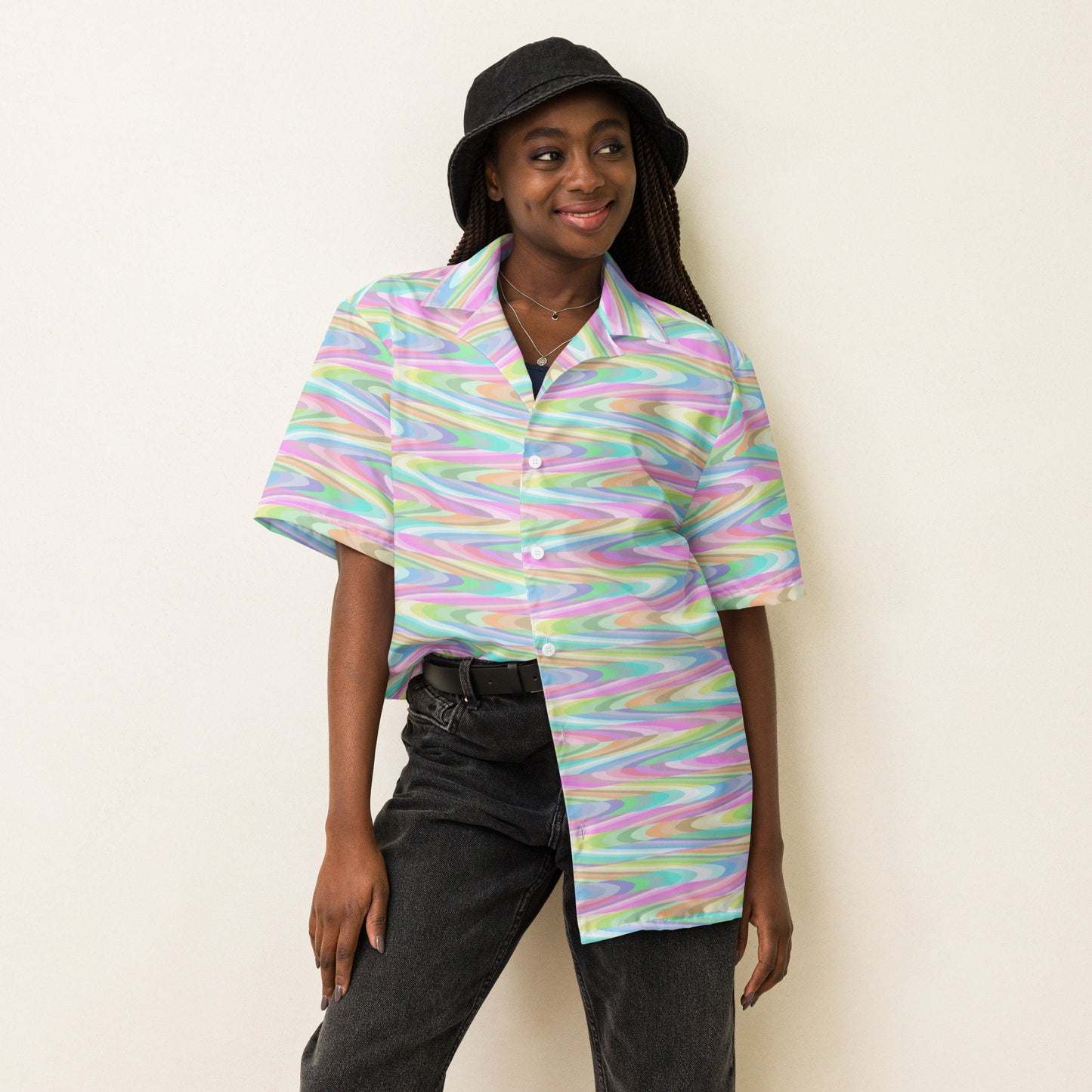 Easter Waves Unisex button shirt