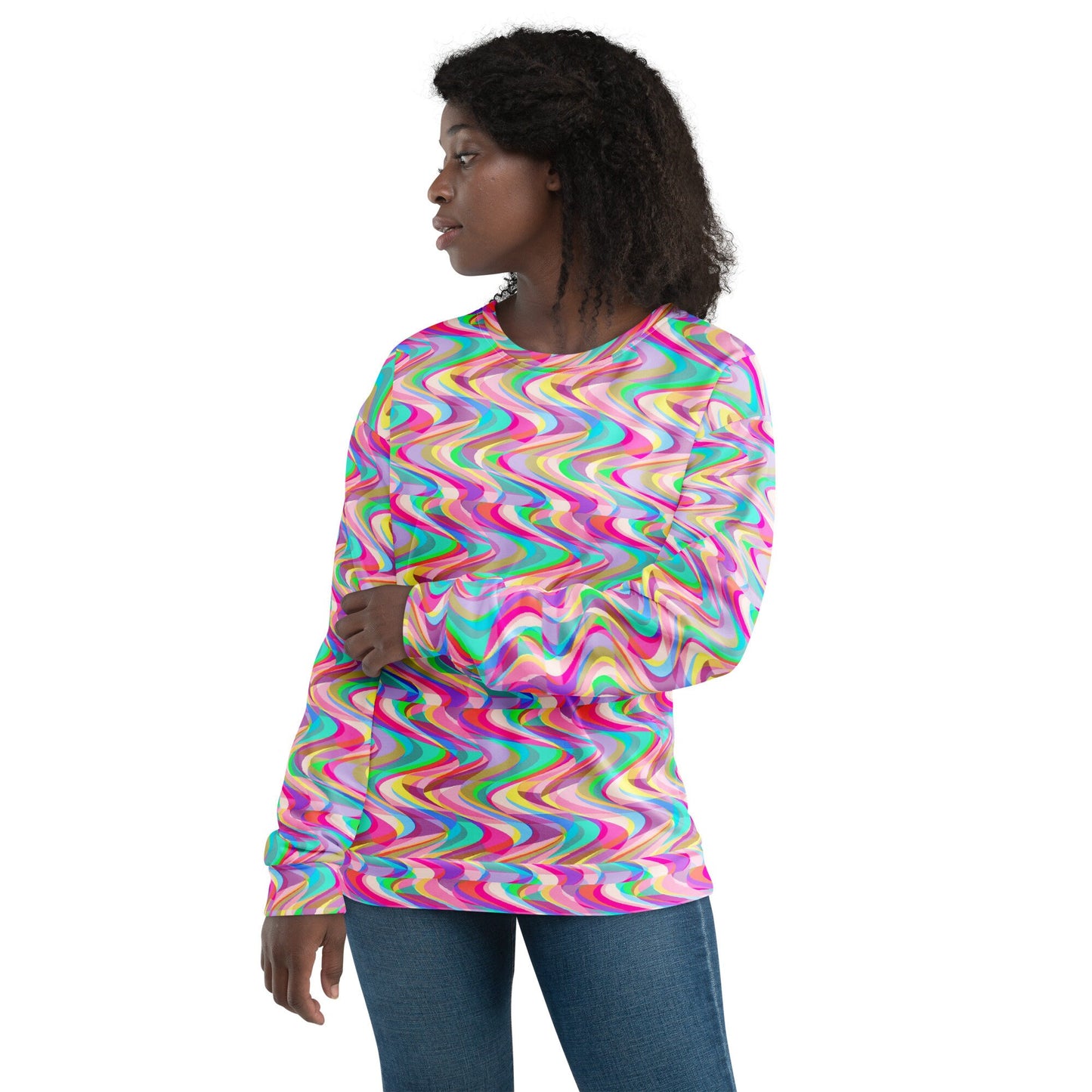 Tissue Paper Waves Unisex Sweatshirt