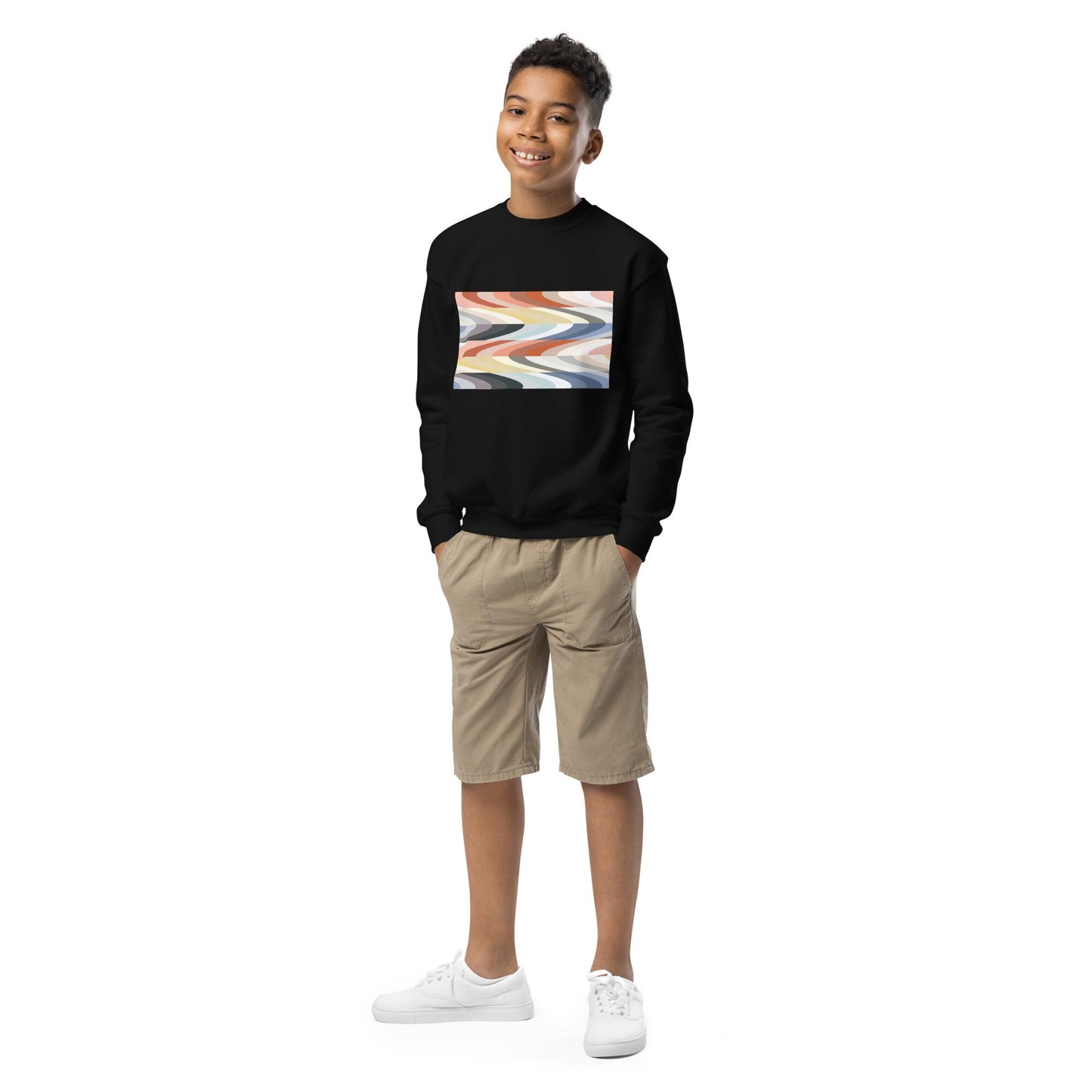 Pantone Waves Youth crewneck sweatshirt