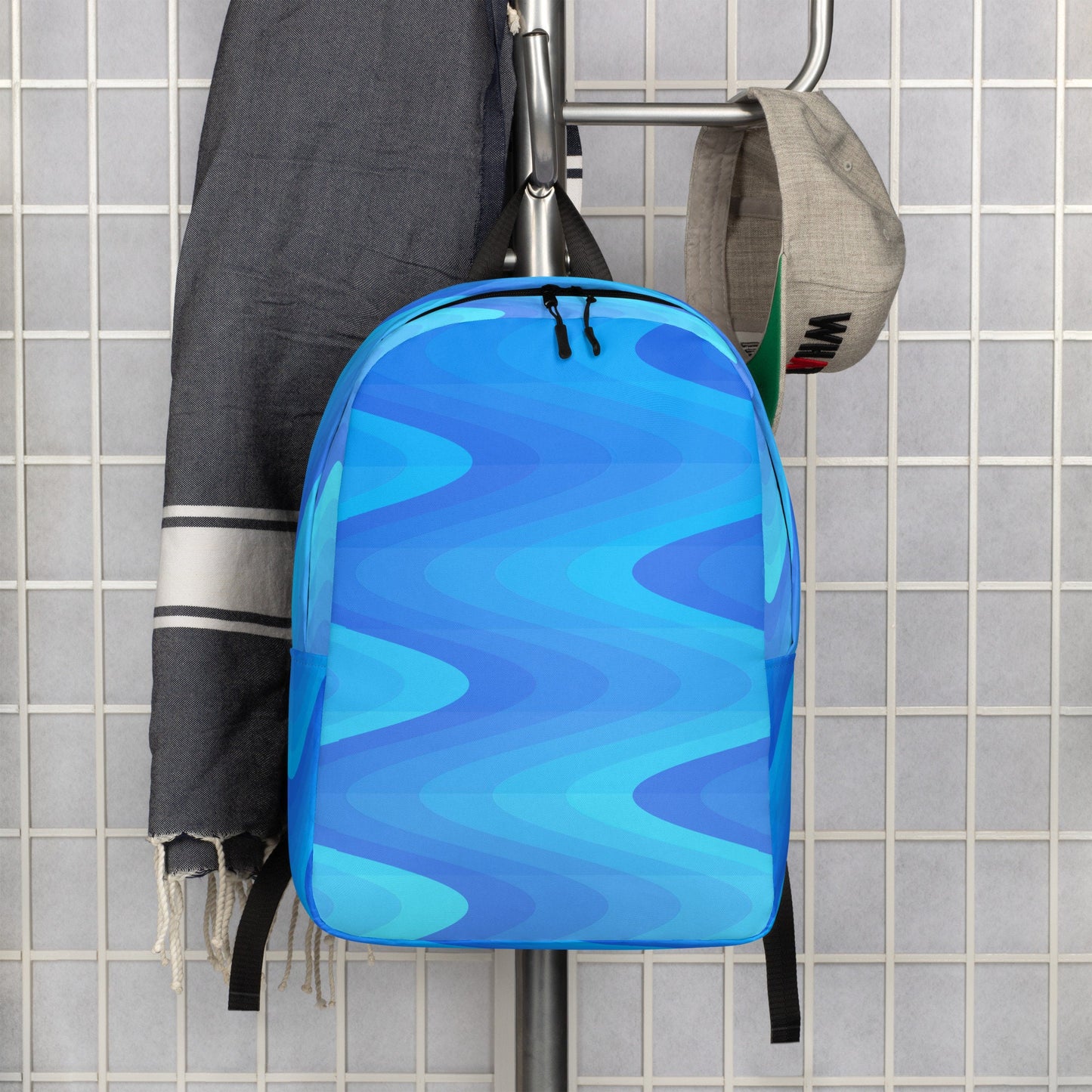 Just Blue Waves Minimalist Backpack