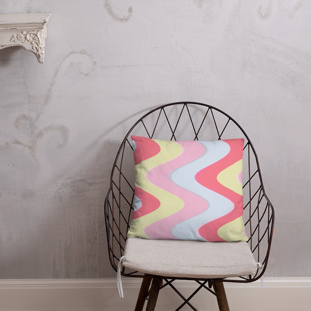 Star Burst Waves Basic Pillow