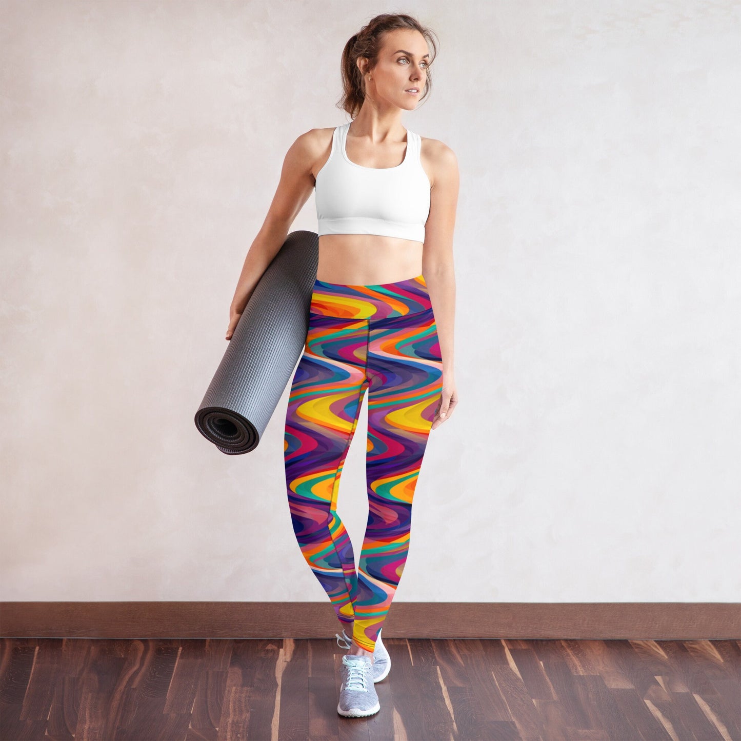 Party Streamer Waves Yoga Leggings