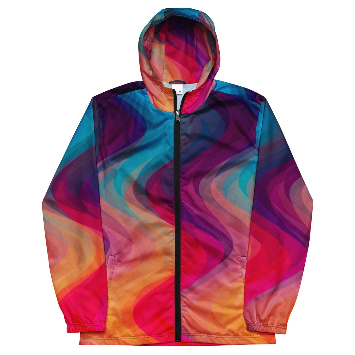 Fire Waves Men’s windbreaker