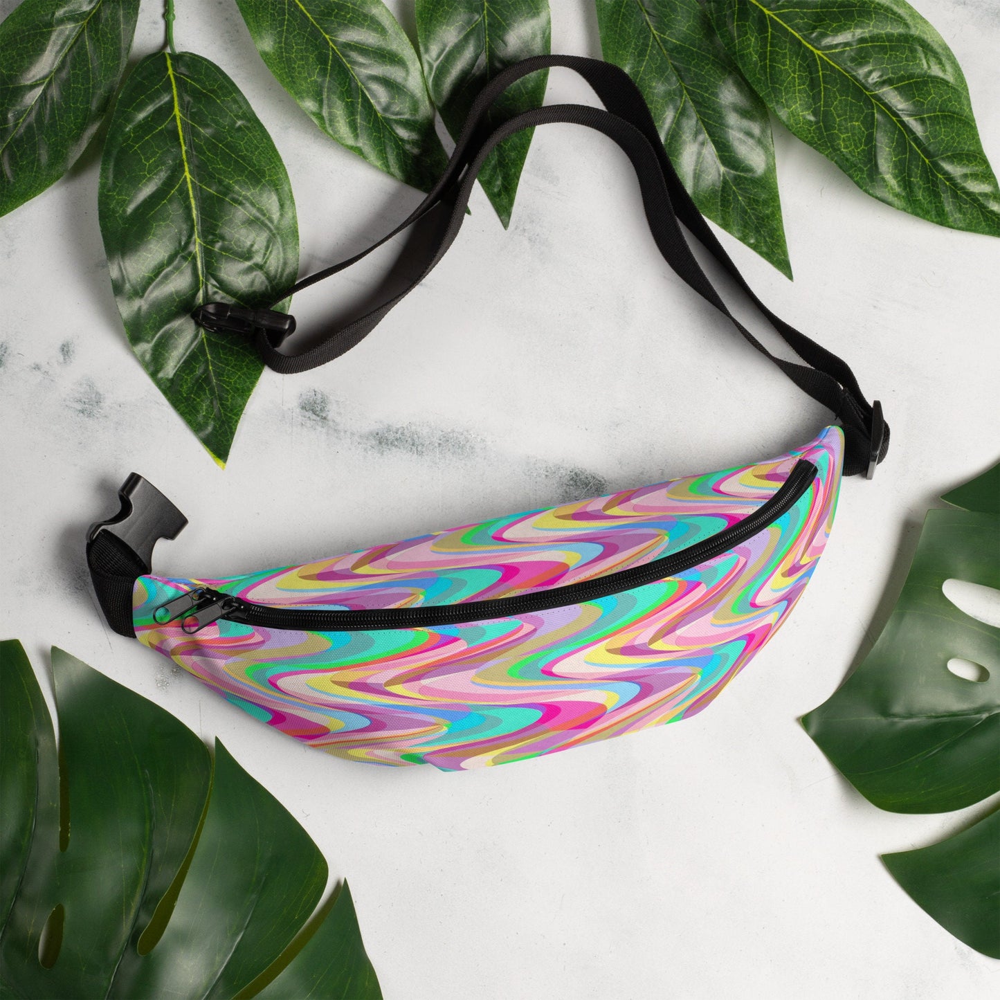 Tissue Paper Waves Fanny Pack