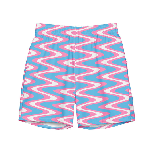 Transgender Pride Flag Men's swim trunks