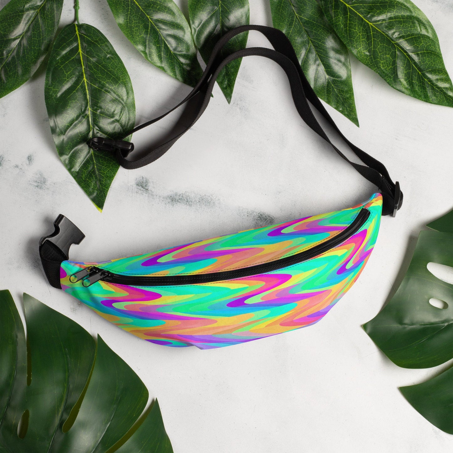 Prismatic Waves Fanny Pack