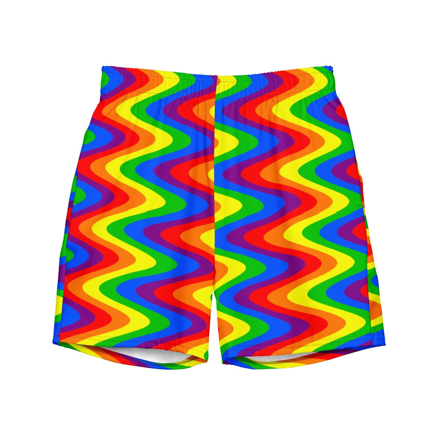 Traditional Simple Pride Flag Men's swim trunks
