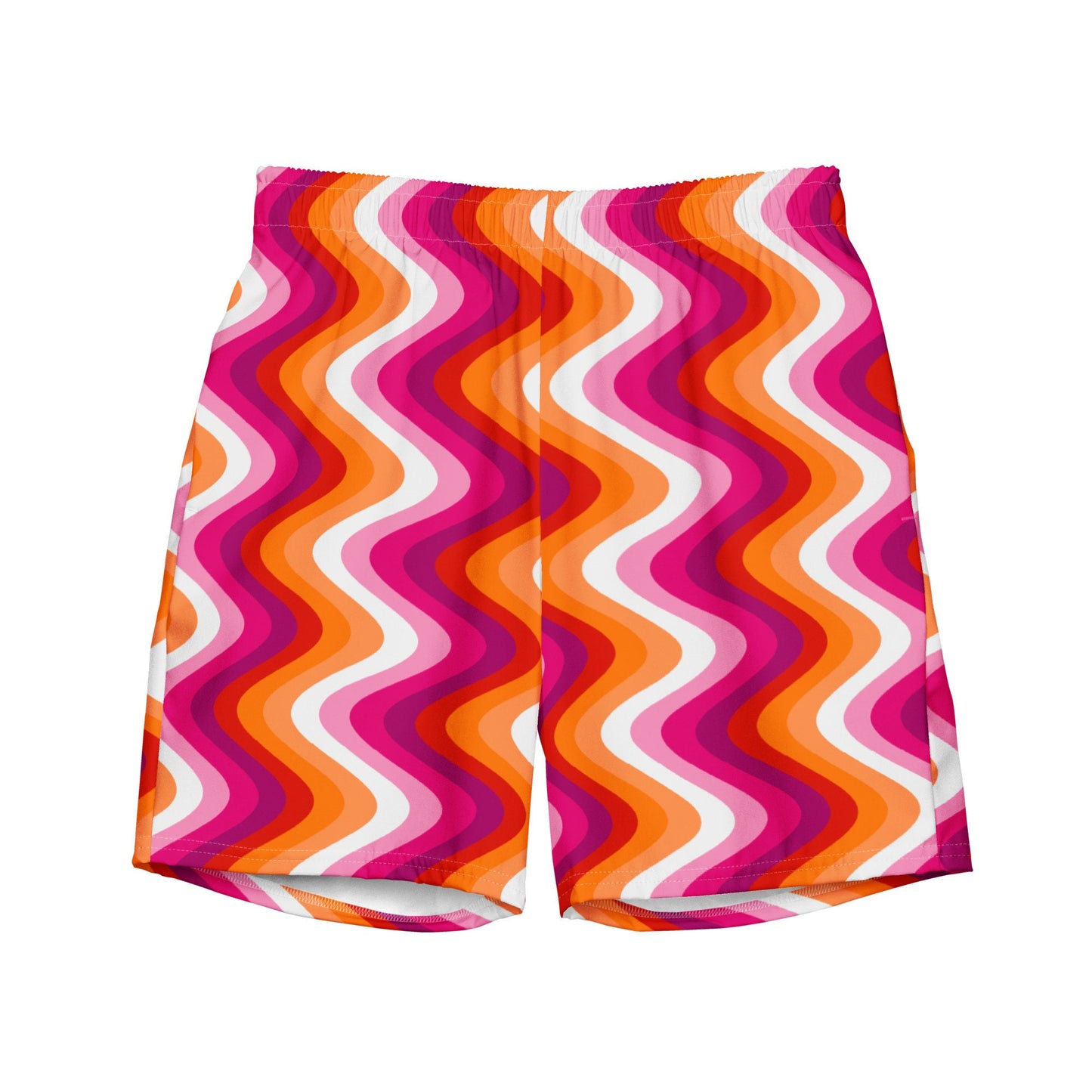 Lesbian Pride Flag Men's swim trunks