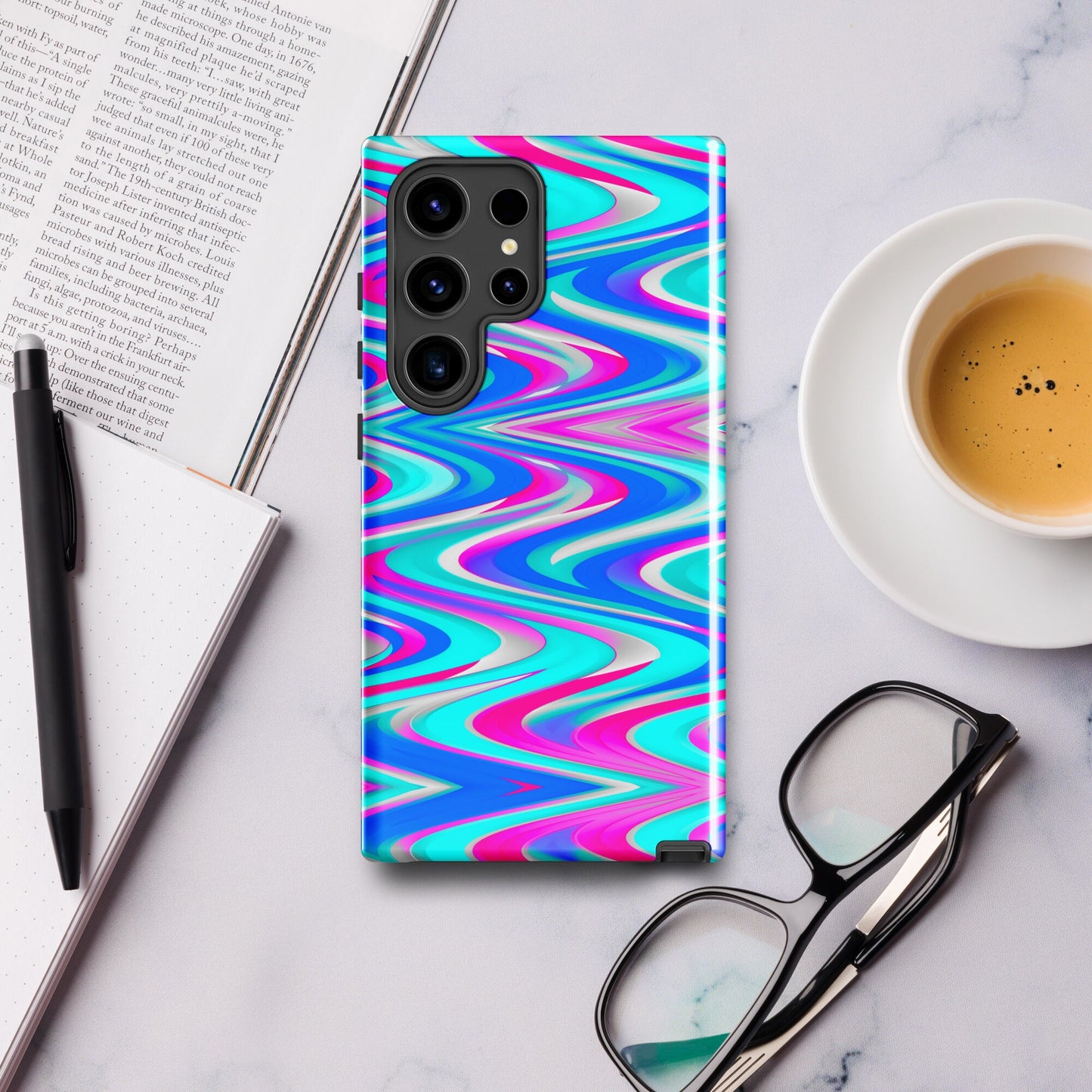 Sharp Electric Waves Tough case for Samsung®