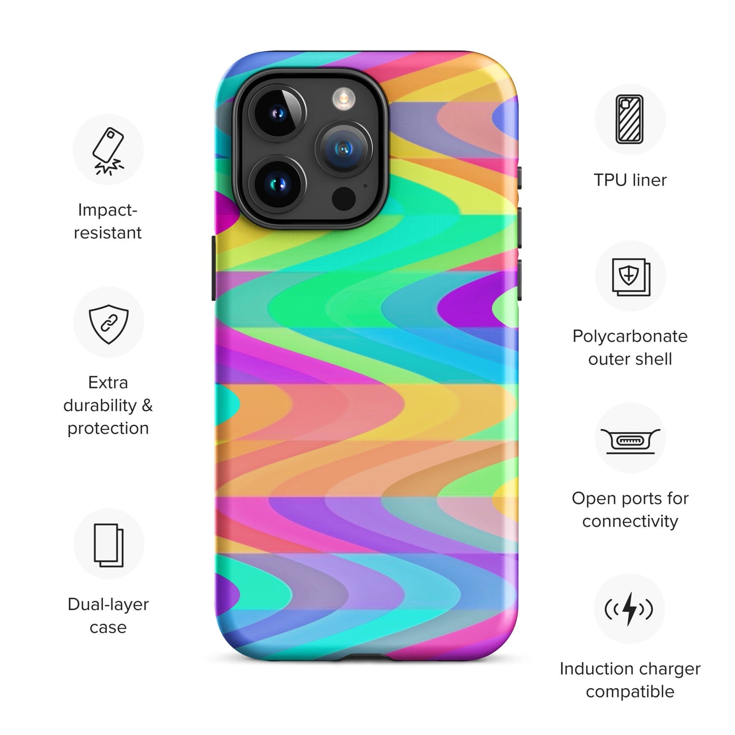 Prismatic Flow Tough Case for iPhone®
