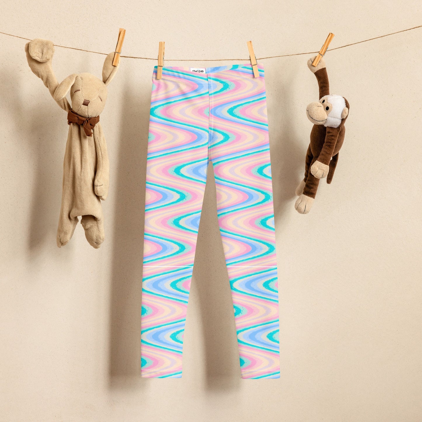Technicolor Waves Kid's Leggings