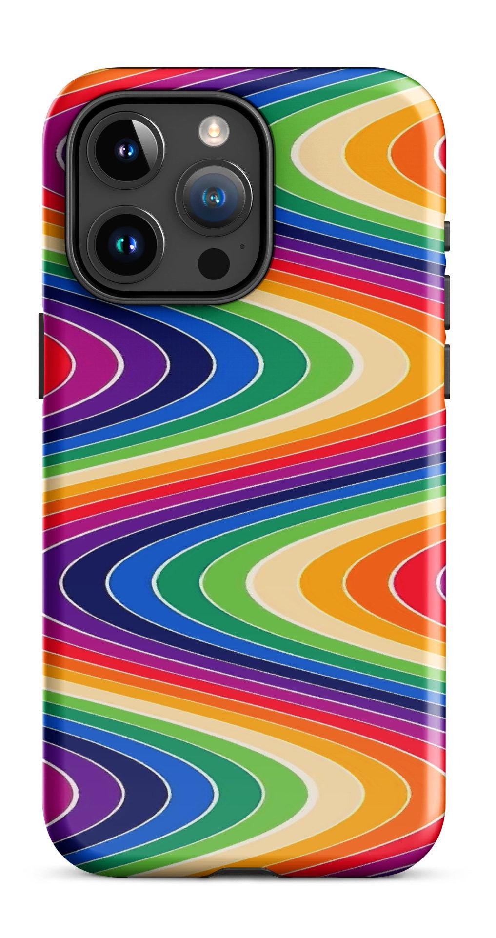 Rainbow Rainbow Waves Tough Case for iPhone®