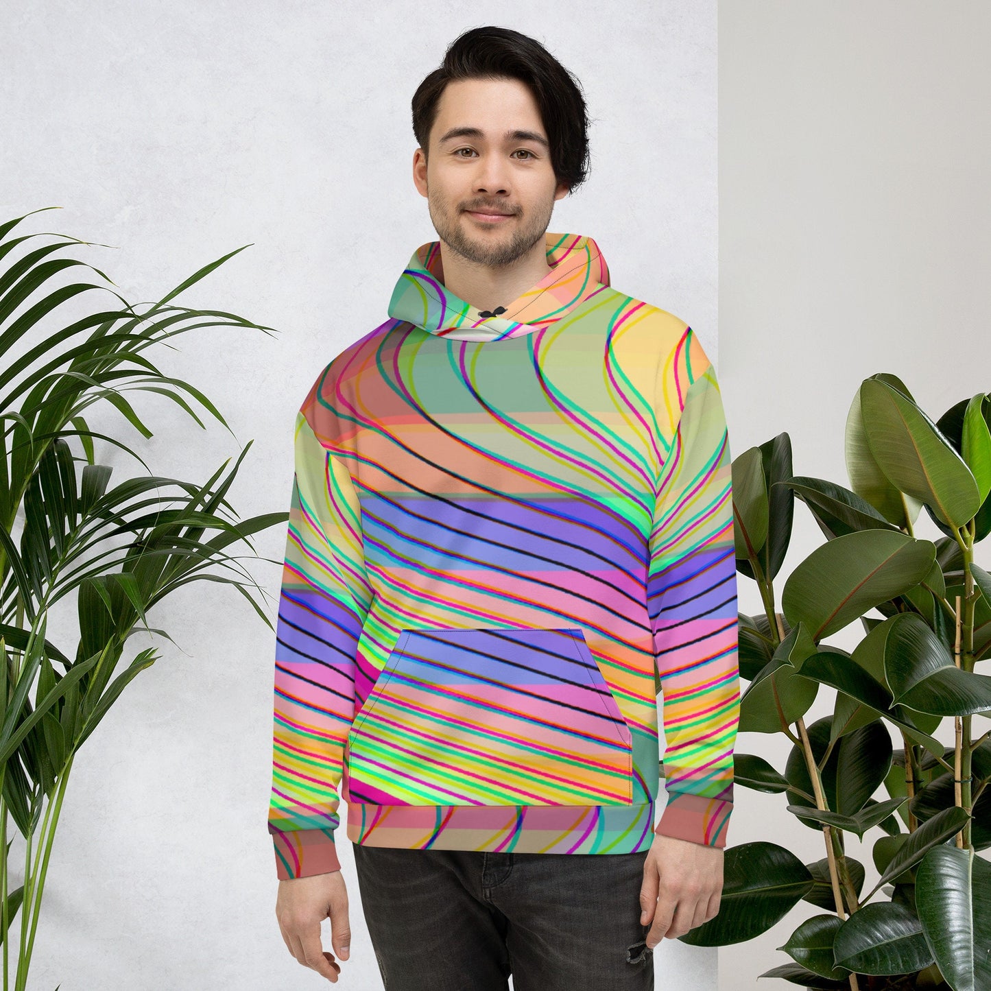 All Colors Double Vision Waves Unisex Hoodie