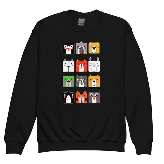 Animals Squared Youth crewneck sweatshirt