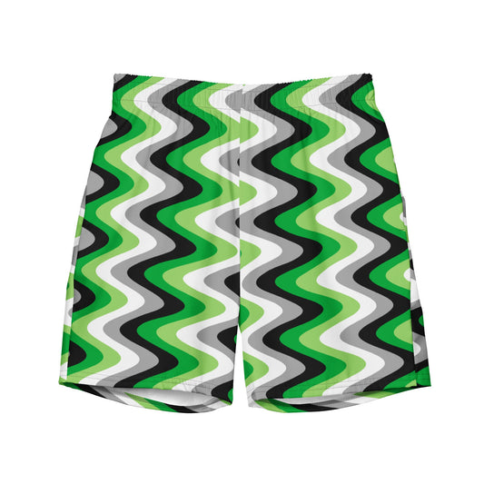 Aromantic Pride Flag Men's swim trunks