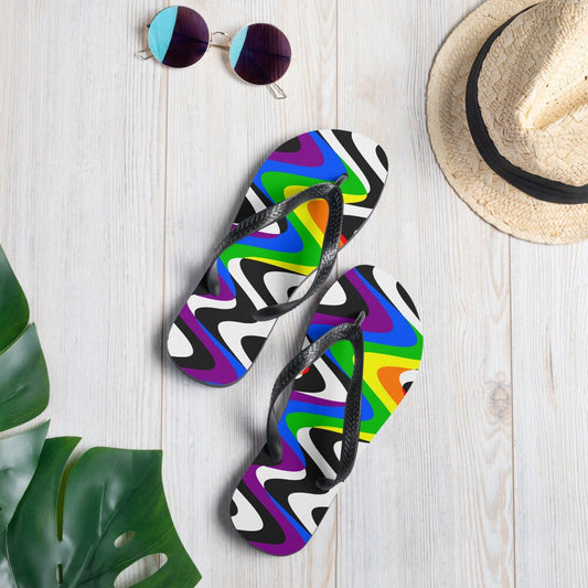 Ally Pride Flag Flip-Flops