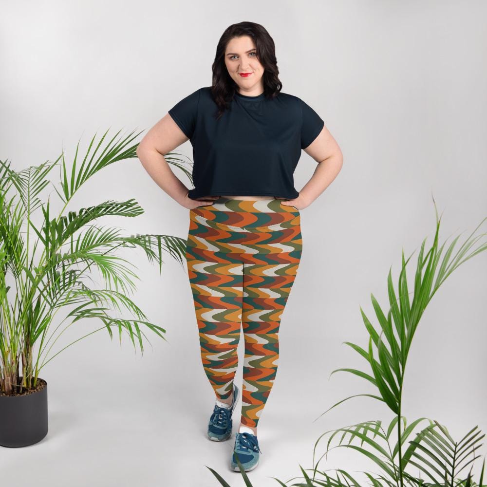 Cedar Grove All-Over Print Plus Size Leggings