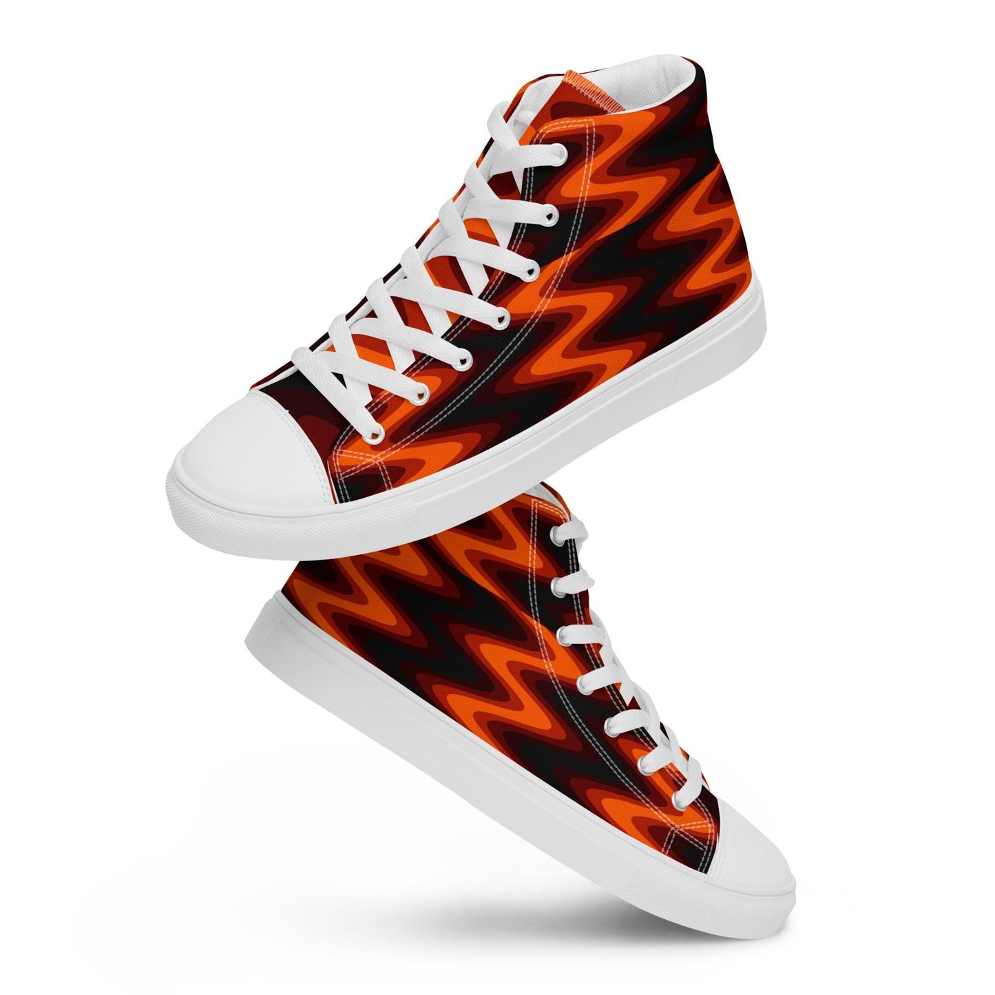 Autumn Blaze Men’s high top canvas shoes