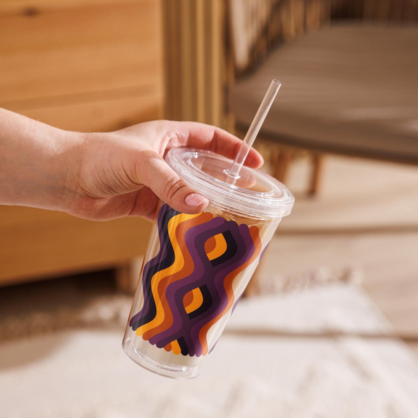 Twilight Tango Clear plastic tumbler